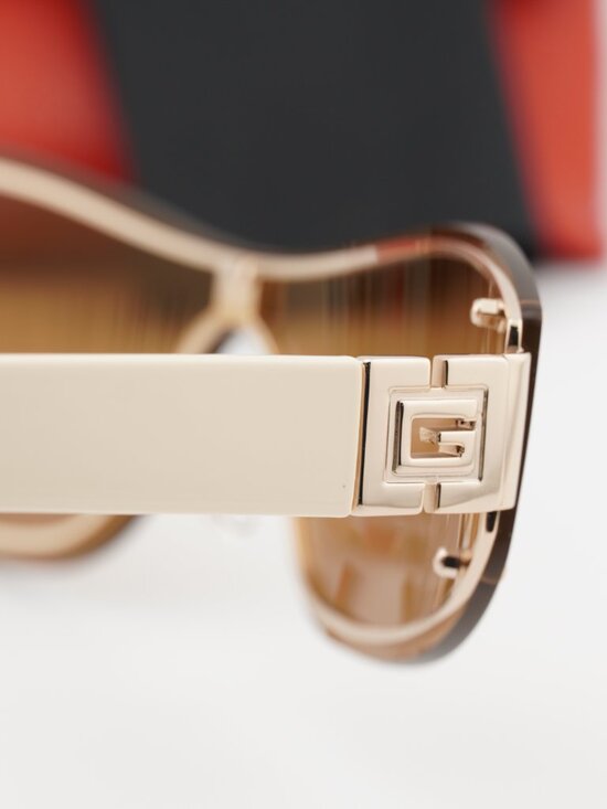 Guess GU00263 32G Shield Sunglasses - Gold / Brown main image 8